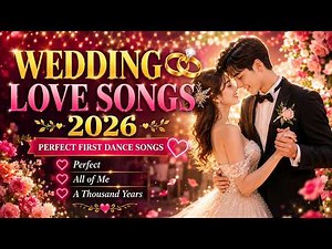 WEDDING LOVE SONGS 2026 💍 PERFECT FIRST DANCE SONGS ❤️ Perfect, All of Me, A Thousand Years