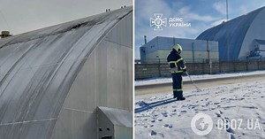 Работают три группы верхолазов: на ЧАЭС продолжается ликвидация последствий российского удара. Фото и видео