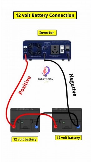 How to Connect Two 12-Volt Batteries for a 24-Volt Connection #shorts