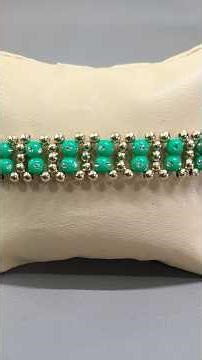 Easy Bracelet Making Tutorial | Beaded Jewelry #shorts dj's creation