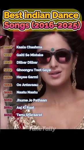 🔥 Best Dance Song of Every Year (2016–2025) 💃 Bollywood & South Hits #shorts
