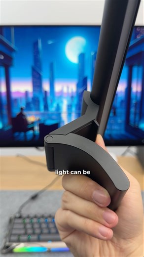 Best setup upgrade for $60! I love the Xiaomi Monitor Light Bar #gifted #gaming #desk #setup #xiaomi