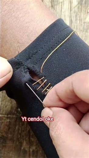 cara mudah untuk jahit celana legging wanita bolong #sewing