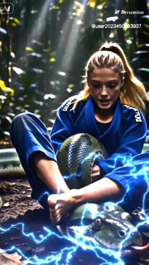 "Girl vs Giant Anaconda Jungle Fight 🥋🐍 Épico!"