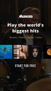 No matter what you play, you’ll find the biggest hits inside Musora. Get thousands of note-perfect song transcriptions for piano, guitar (with tabs), drums, and singing. Slow down the tempo. Loop the hard parts. Download and print for offline playing. Try it free today. | Musora