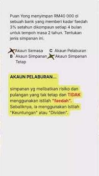 Matematik Tingkatan 3 Bab 3 | Matematik Pengguna: Simpanan dan Pelaburan, Kredit dan Hutang