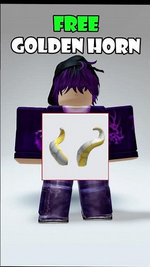 How to Get FREE Golden Horns in Roblox 😱 (Working 2026)#roblox #freeitemsroblox #codesroblox