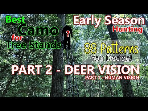 Deer Vision Version - Best Hunting Camo Pattern for Early Season Treestands - 88 Patterns