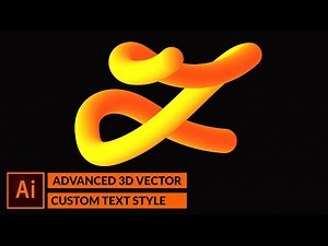 Create Advanced 3D Vector Tube With Custom Text in Adobe illustrator | GraphicsMentor