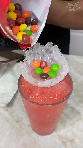 Skittles Slush #cocktail