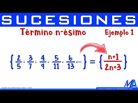 Término n ésimo Sucesión con fracciones | Ejemplo 1