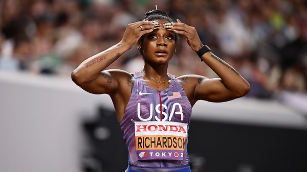 Bodycam footage shows Sha'Carri Richardson 'begging' officer to not arrest her for traveling over 100 mph
