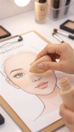 Foundation Blending & Makeup Practice 💄