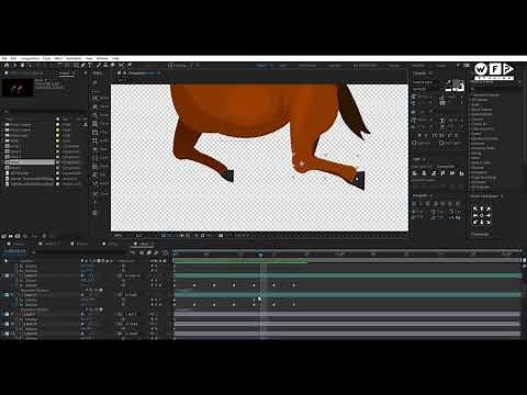 Horse animation tutorial | Animal Walk Cycle | Horse run cycle animation | 2d animation