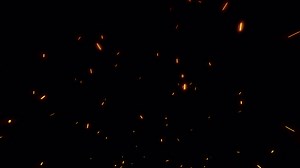 Download Loop of smoke Fire sparks rising up particle for free