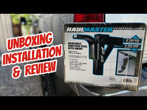 Harbor Freight Haul Master 8-in-1 adjustable hitch mount unboxing review installation