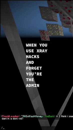 Admin Caught Using Xray Hacks on Minecraft Server