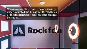 64K views · 44 reactions | Rockfon’s Color-all® is a series of beautiful, certified-acoustic ceilings. With 34 colours curated by sensory experts, the selection adheres to the latest nature-inspired design and wellness trends. Watch the video to explore the colours of wellbeing. https://rockfoncolours.com/the-colours-of-wellbeing/ | Architonic | Facebook