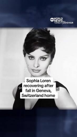 Legendary actress #SophiaLoren, who just turned 89 on Sept. 20, suffered multiple fractures in her hip and thigh after falling at her home in #Geneva, #Switzerland, her agent said. #DavidMuir has more on her #recovery. #WorldNewsTonight #WNT #News #ABCNews #Italian #OldHollywood