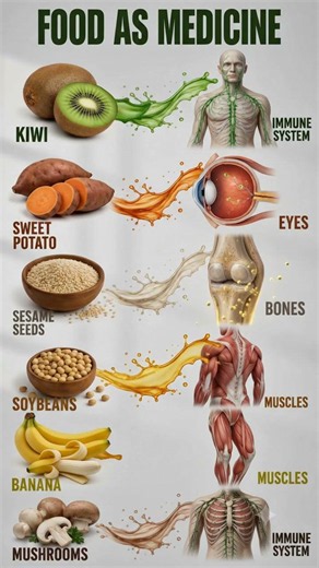 Food as Medicine: Best Foods for Immunity, Eyes, Bones & Muscles #shorts