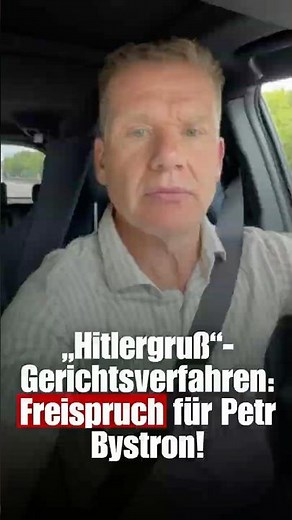 "Hitler salute" trial: Petr Bystron (AfD-Bavaria | MEP) acquitted! | Christian Jung