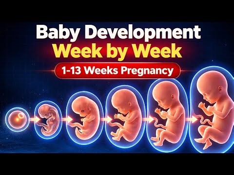 1–13 Weeks Pregnancy Explained 🤰 | Baby Development Week by Week (Inside Womb)