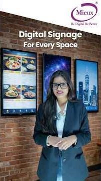 Digital Notice Board | Digital #signage | Commercial Display | #school #office #hotel #mall #mieux