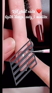 6.4K views · 30 reactions | Super cute red plaid nails ❤️ Done in just 5 minutes, perfect for busy days. Save it and try it out! #reelsfacebook #nailsdesign #nailtrend #diynails #rednails | Stylish Nail Art Designs | Facebook