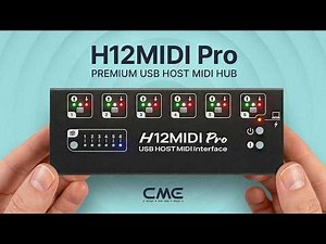 CME H12MIDI Pro - Portable MIDI Router, USB Host MIDI Hub & Interface - In 1 min by ‪@ScottUhlMusic‬