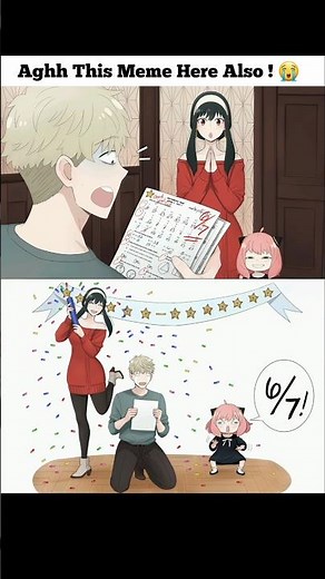 Anya's 67 Score Haunts Me! 😭 #Anya #Meme #SpyXFamily #Shorts