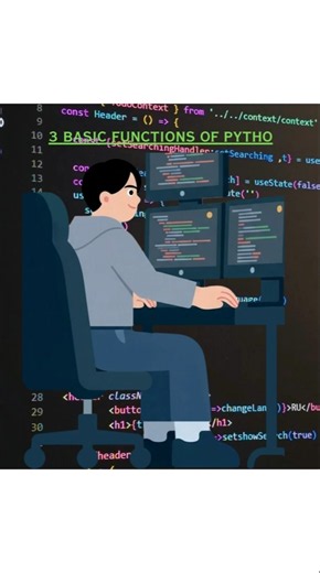 3 basic functions of python #python #coding #programming #learning