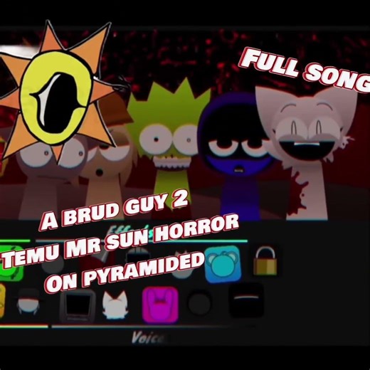 A brud guy 2 Temu Mr sun horror on pyramixed #sprunki #temu
