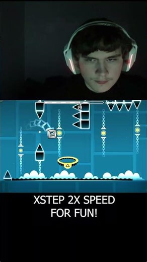 XSTEP 2x speed for fun! #geometrydash #viral #gd #geometrydashlevels #gameplay #shorts