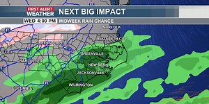 Next system arriving midweek