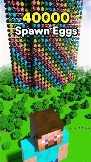 How Many Spawn Eggs Will Destroy Giant Steve? #minecraft #teardown