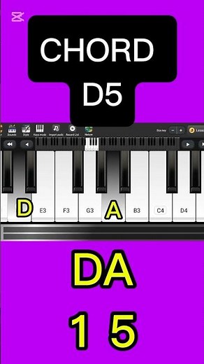 D5 CHORD ON PIANO FOR BEGINNERS|#piano #pianotutorial #youtubeshorts #shorts #music