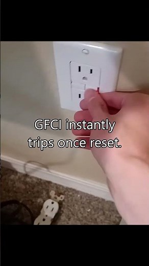 GFCI outlet instantly trips when reset