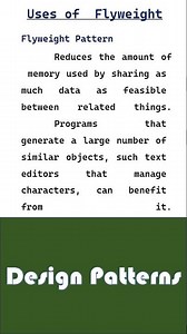 Use of Flyweight Pattern | Design Pattern Explained in Simple Terms #designpatterns