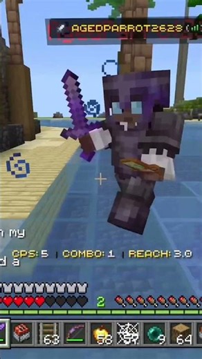 Day 1 of learning cart PVP￼#minecraft #games #unstablesmp #theobaldthebird