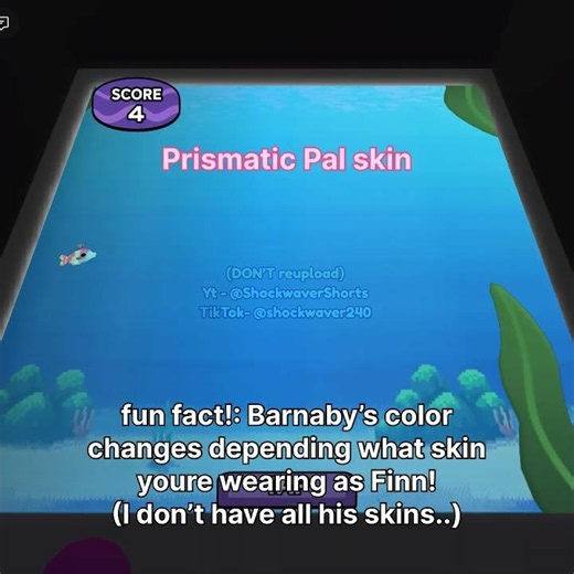 Dandys world swimmy barnaby fun fact!! #dandysworldfinn #barnaby #dandysworld
