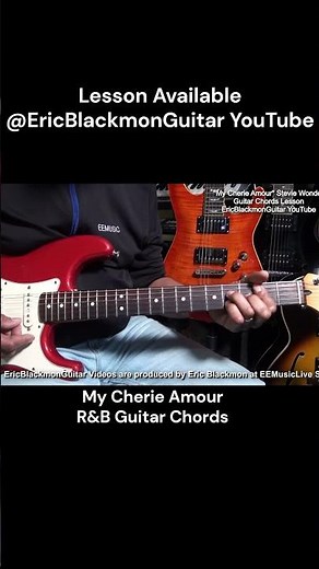 MY CHERIE AMOUR Stevie Wonder R&B Chords - LESSON‪@EricBlackmonGuitar‬