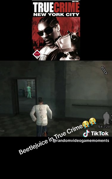 Escape the insane asylum with Beetlejuice in True Crime: New York City. #beetlejuice #retrogaming #playstation2 #gaming #gamingontiktok