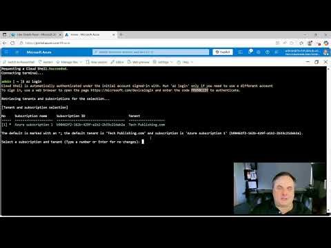 Demonstration of the Azure Cloud Shell