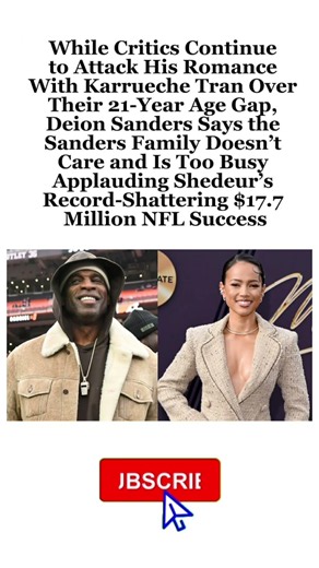 Deion Sanders Shuts Down Critics as Son Shedeur Breaks NFL Record With $17.7 Million!