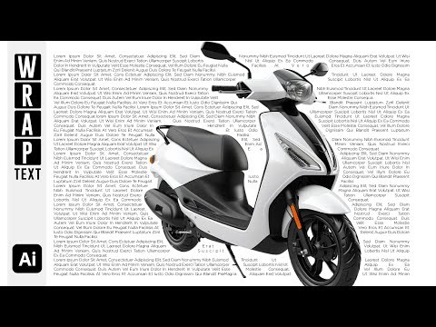 Wrap Text Around Any Shape/Image in Illustrator | Illustrator Teachings | Wrap Text effect