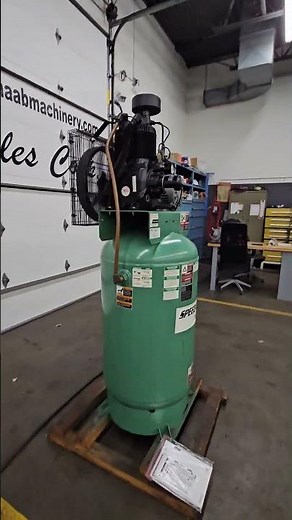 SPEEDAIRE Electric Air Compressor: 5 hp, 2 Stage, 16.5 cfm @175 psi , Vertical 80 gallon Tank