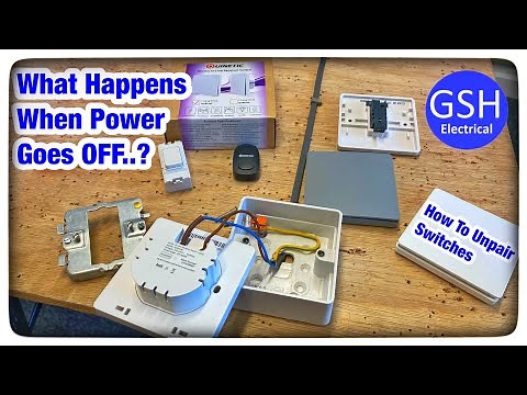 Quinetic Wireless Switch & Built in-line Receiver - What Happens when the Power goes OFF & Unpairing