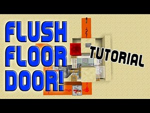 Minecraft Floor Door Tutorial | Flush with ground