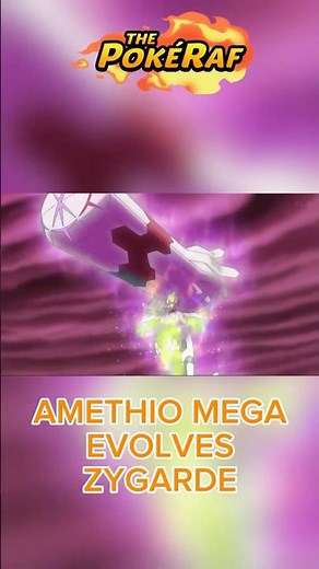 Amethio Mega Evolves Zygarde into Shiny Mega Zygarde in Pokémon Horizons #pokemon #pokemonanime