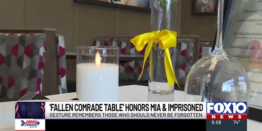 Fallen Comrade Tables honors POW/MIA on Memorial Day